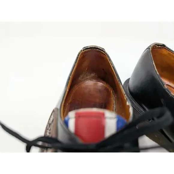 Vintage Dr. Martens Oxford Shoes Union Jack British Flag England Men's Size 7.5 - Picture 9 of 16
